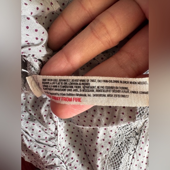 Free People Intimately Lace Slip Dress, Grey Size M - Picture 6 of 9